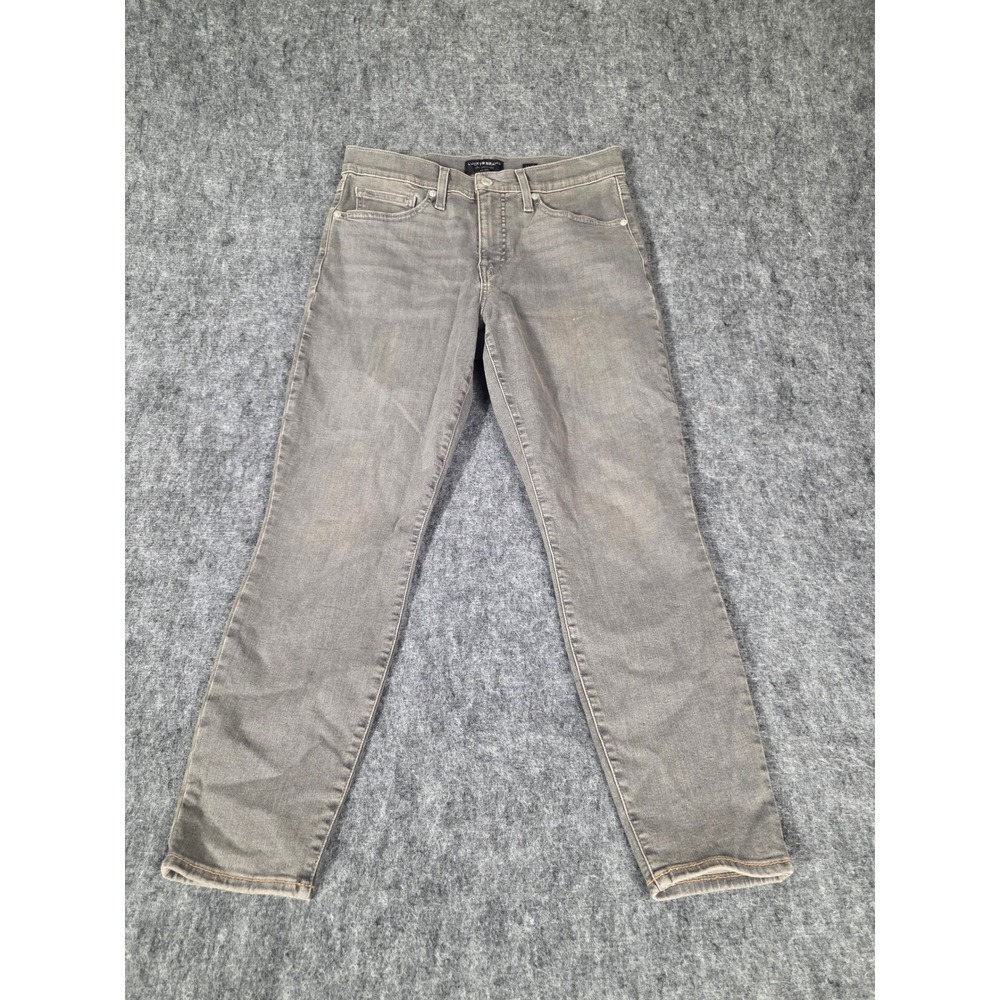 Lucky Brand Ava Skinny Jeans Womens 12/31 Gray Wash Mid Rise Stretch Denim Pants